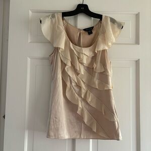 WHBM silky flutter blouse